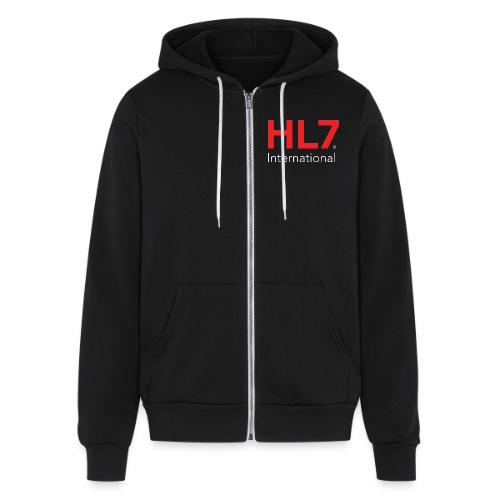 HL7 International Logo - Reverse - Unisex Full Zip Hoodie