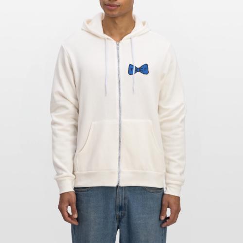 TomoTees Big Blue Bow - Unisex Full Zip Hoodie