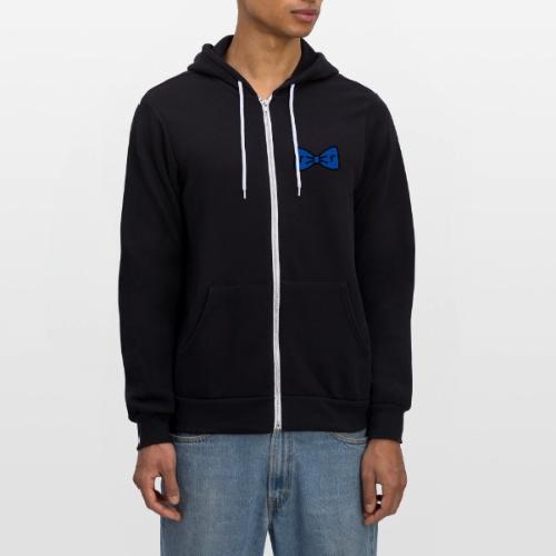 TomoTees Big Blue Bow - Unisex Full Zip Hoodie