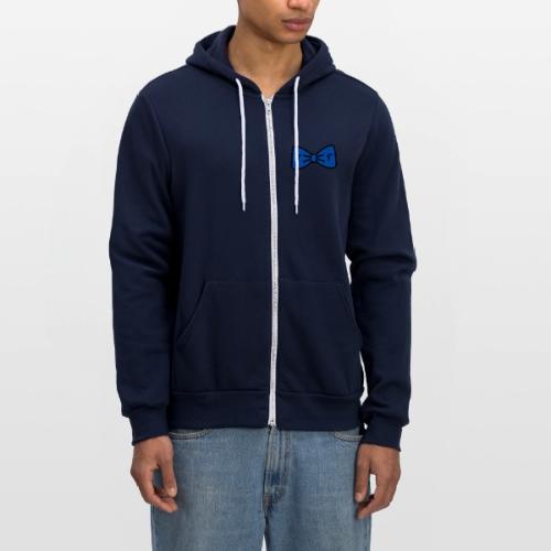 TomoTees Big Blue Bow - Unisex Full Zip Hoodie