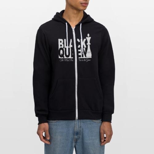 Black Queen Powerful - Unisex Full Zip Hoodie