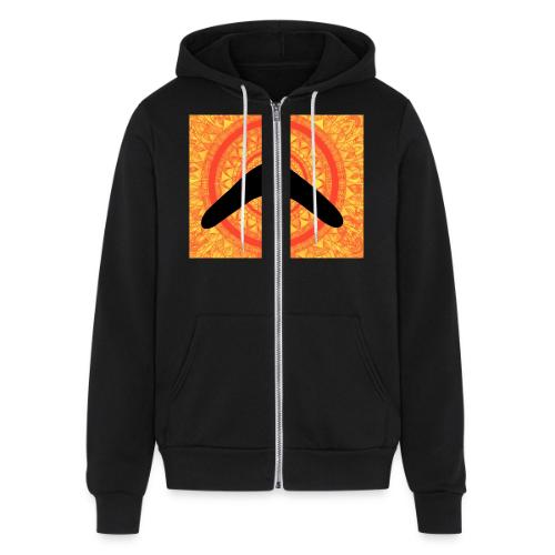 Boorook Indigenous Arts – Boomerang ArtworkDesign - Unisex Full Zip Hoodie