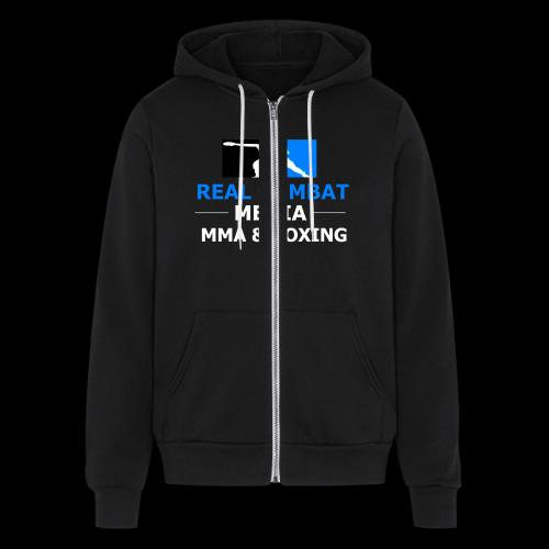 RCM MMA & BOXING Light Blue White Text - Unisex Full Zip Hoodie