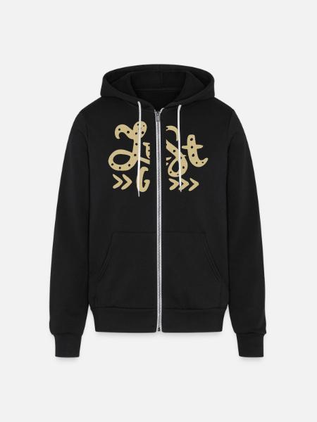 just Go - Unisex Full Zip Hoodie - black