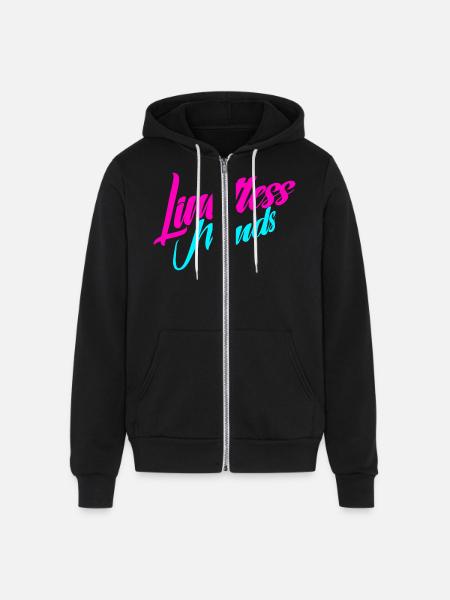 Limitless Minds - Unisex Full Zip Hoodie - black