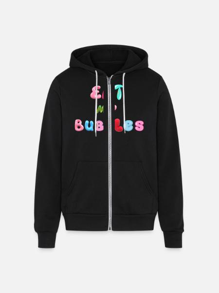 Eat my bubbles - Unisex Full Zip Hoodie - black