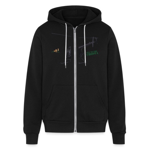 Get to the Choppa but Colorful - Bella + Canvas Unisex Full Zip Hoodie