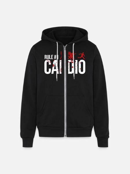 Rule 1 Cardio - Unisex Full Zip Hoodie - black