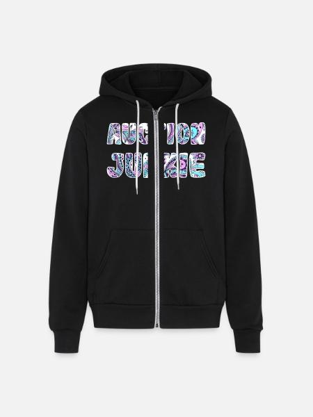Auction Junkie paisley - Unisex Full Zip Hoodie - black