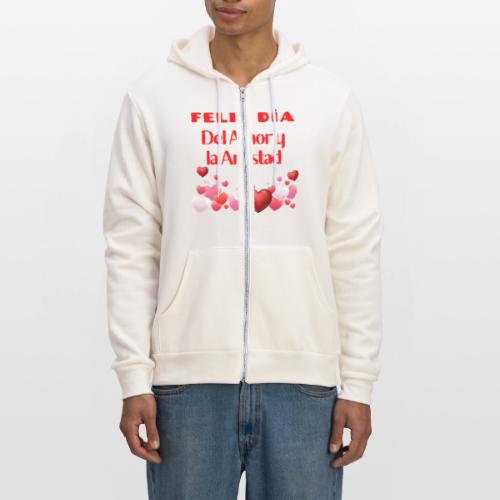 Design Happy Day of Love and Friendship, February. - Unisex Full Zip Hoodie