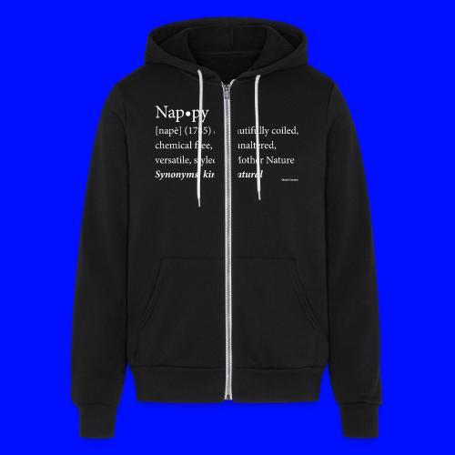 The original Nappy Definition By Global Couture - Unisex Full Zip Hoodie
