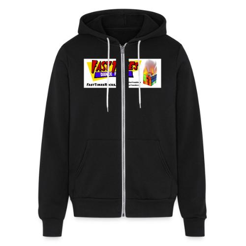 Fast Times Logo with Burning Cube - Unisex Full Zip Hoodie