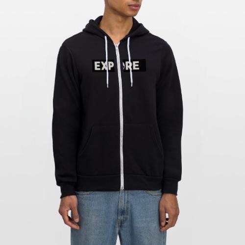 Adventure Oxygen Nature Mountain Forest Typography - Unisex Full Zip Hoodie
