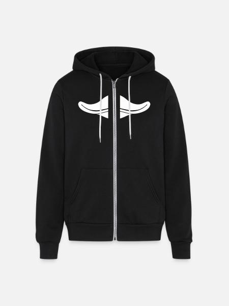Funny Ducky - Unisex Full Zip Hoodie - black