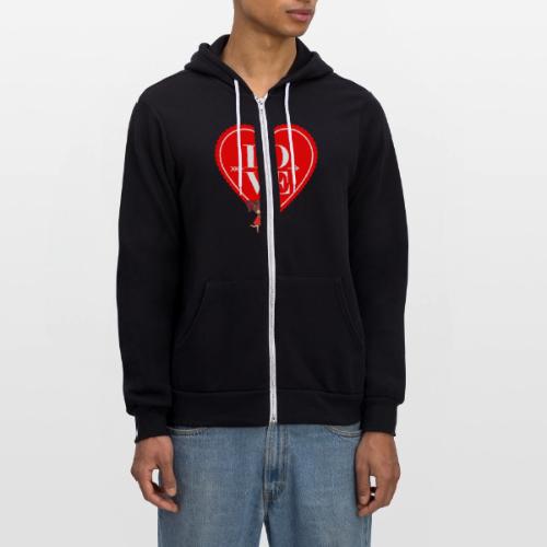 Love Valentine's Day, Designs February 14, Harmony - Unisex Full Zip Hoodie