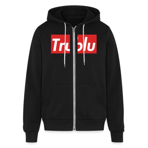 Trublu Red Box Logo(Big) - Bella + Canvas Unisex Full Zip Hoodie