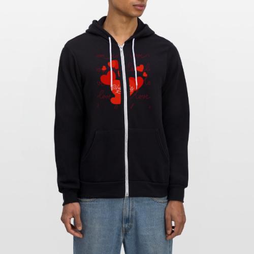 Valentine's Day Designs, Valentine's Day Gifts - Unisex Full Zip Hoodie