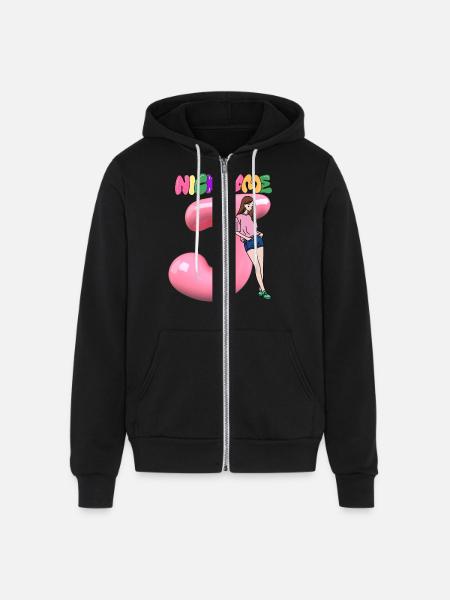 Nick Name J - Unisex Full Zip Hoodie - black