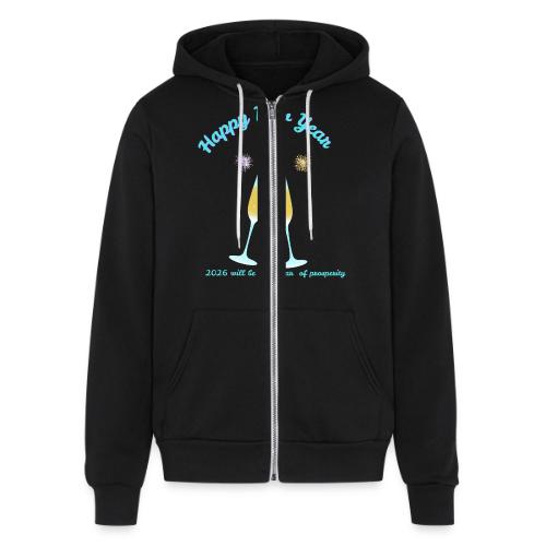 Happy New Year 2026 Prosperity Design - Unisex Full Zip Hoodie