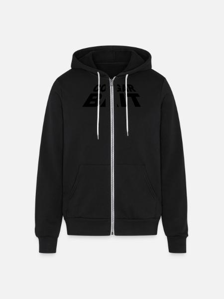 Cougar bait t shirt - Unisex Full Zip Hoodie - black