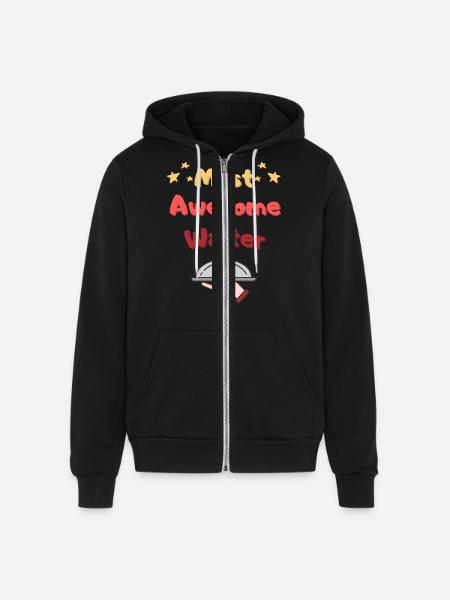 Most Awesome Waiter - Unisex Full Zip Hoodie - black