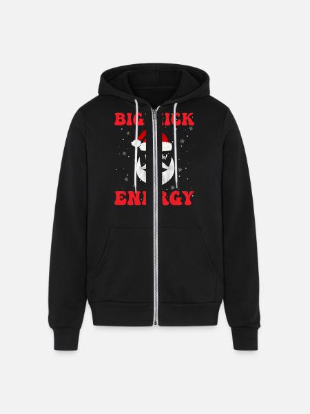 Big nick energy - Unisex Full Zip Hoodie - black