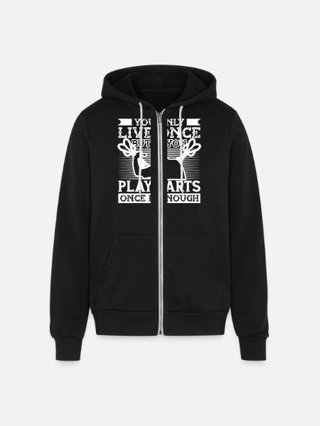 Darts Dart Player - Unisex Full Zip Hoodie - black