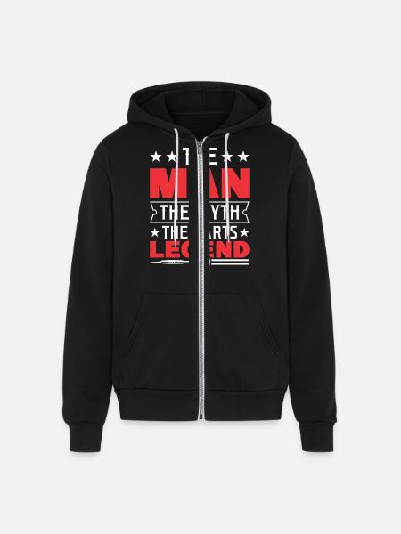 Darts Dart Player - Unisex Full Zip Hoodie - black