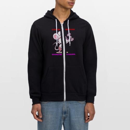 Cheese Lifter 3000 | Funny Gym Rat Mouse tshirt - Unisex Full Zip Hoodie