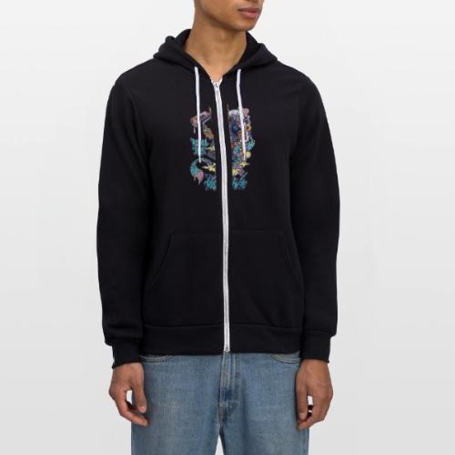 Kitsune Street Rebel - Unisex Full Zip Hoodie