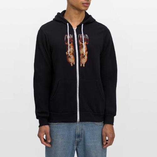 Corgi Squad Funny Dog Lover Vintage Shirt - Unisex Full Zip Hoodie