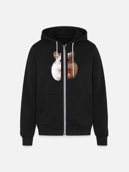 Seeds & Hamsters - Unisex Full Zip Hoodie - black