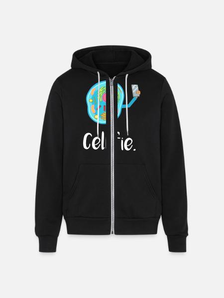 Cell Fie - Unisex Full Zip Hoodie - black