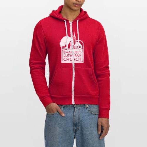 Single Vertical white2 - Unisex Full Zip Hoodie