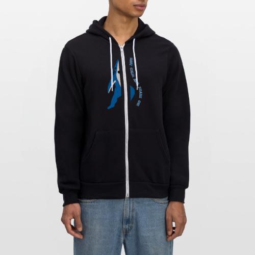 Dancing Shark - Keep Calm - Unisex Full Zip Hoodie