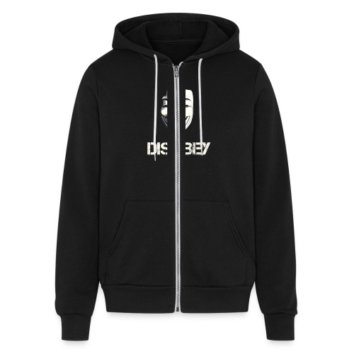 Anonymous Disobey gif - Bella + Canvas Unisex Full Zip Hoodie