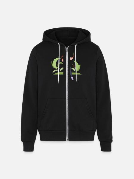 selfie girl - Unisex Full Zip Hoodie - black