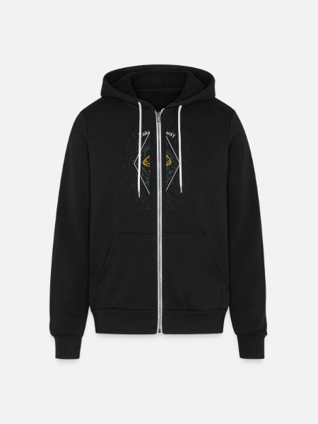Take Me Away - Unisex Full Zip Hoodie - black