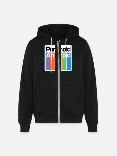 paranoid android - Unisex Full Zip Hoodie - black