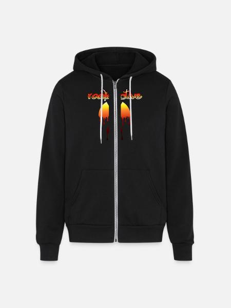 Radioactive – Bold & Unique - Unisex Full Zip Hoodie - black