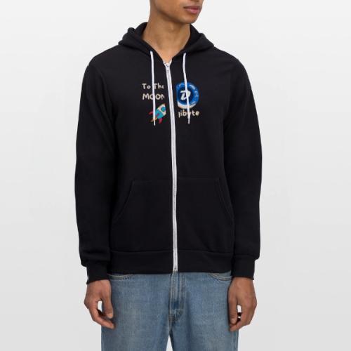 Digibyte To The Moon- - Unisex Full Zip Hoodie