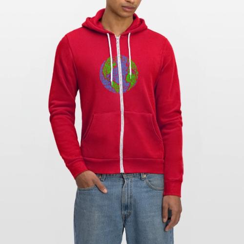 Global PEACE Sphere - Unisex Full Zip Hoodie