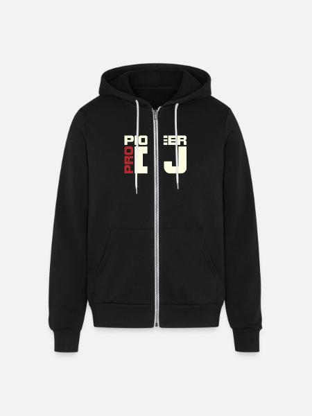 Pioneer red white - Unisex Full Zip Hoodie - black