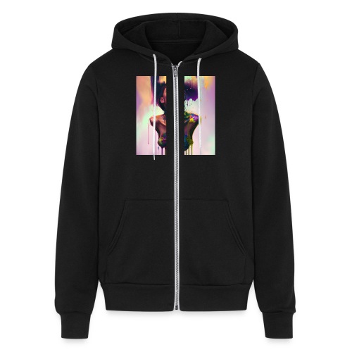 Elegantly Wasted - Emotionally Fluid Collection - Bella + Canvas Unisex Full Zip Hoodie