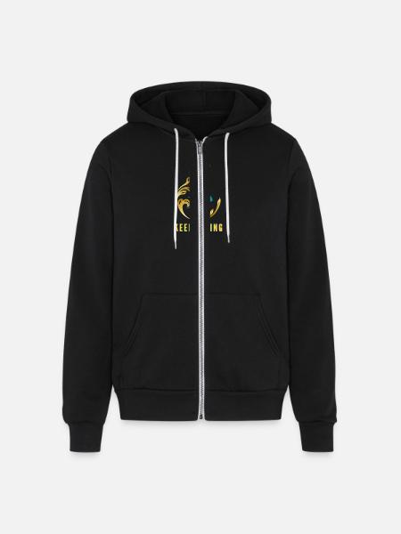 FLY - Unisex Full Zip Hoodie - black