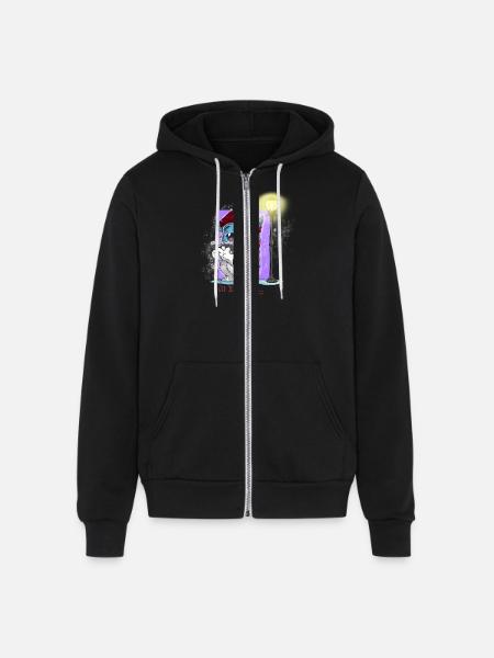 Freddy's old school tweet - Unisex Full Zip Hoodie - black