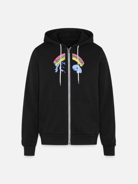 Rainbow Connection - Unisex Full Zip Hoodie - black