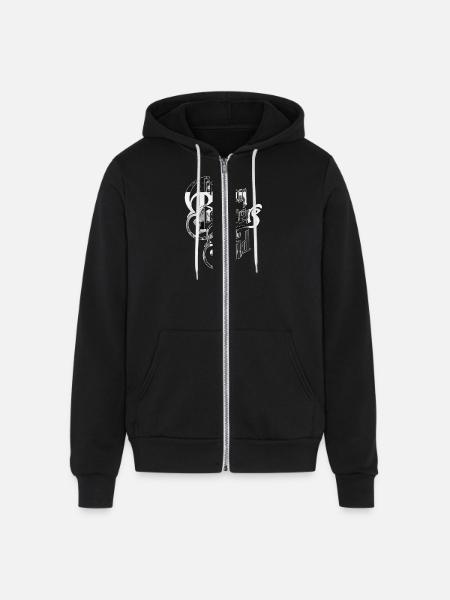 Enlightened Rogues - Unisex Full Zip Hoodie - black