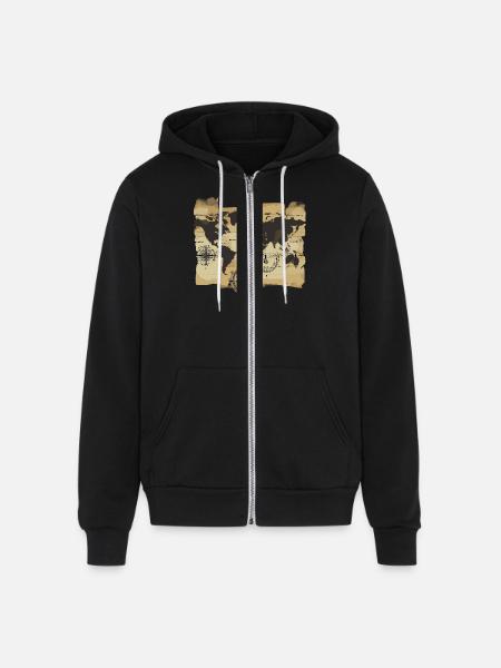Explorer's Compass - Unisex Full Zip Hoodie - black