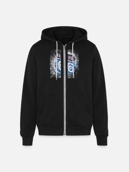 Route 66 - Unisex Full Zip Hoodie - black